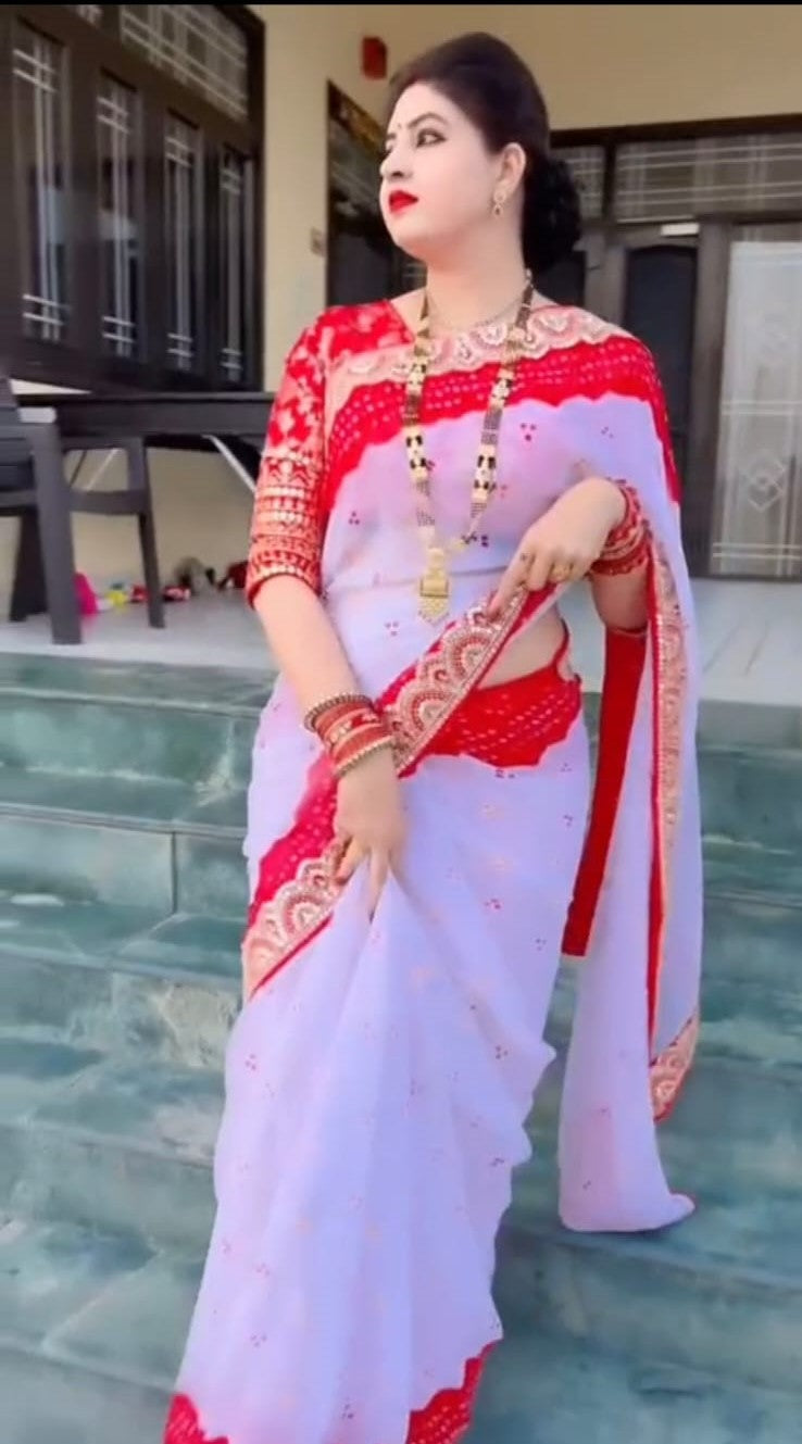 Makhon Jorget Sequence Work Saree