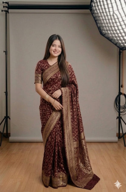 Japani Silk Sharee with Blouse Piece