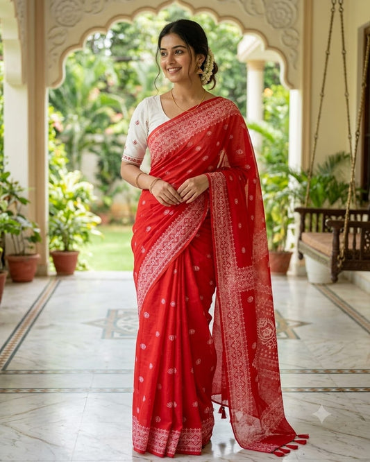 Chanderi silk sharee
