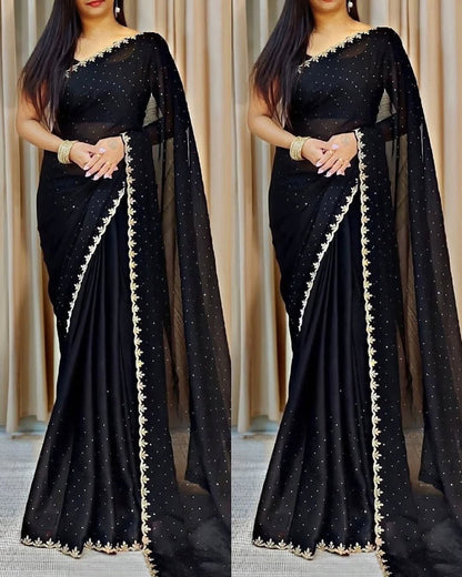 Georgette Sharee with Blouse Piece