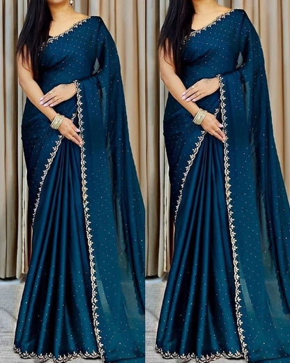 Georgette Sharee with Blouse Piece