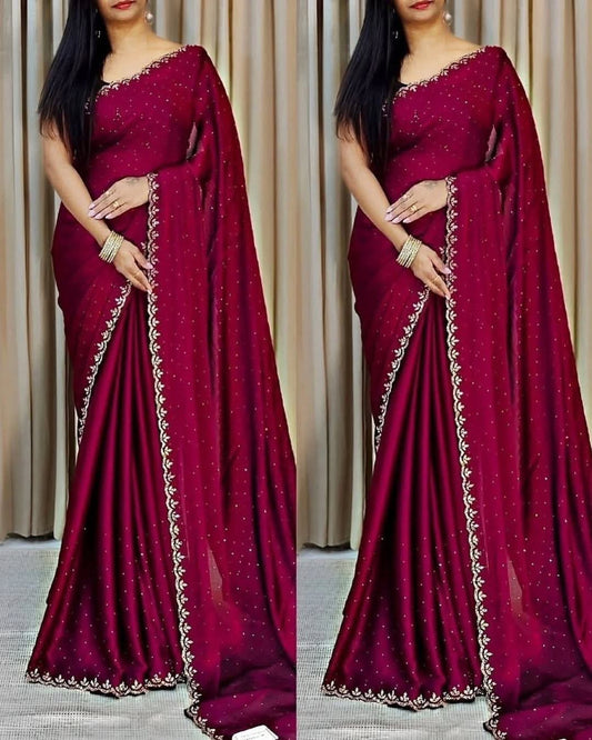 Georgette Sharee with Blouse Piece