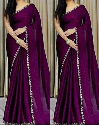 Georgette Sharee with Blouse Piece