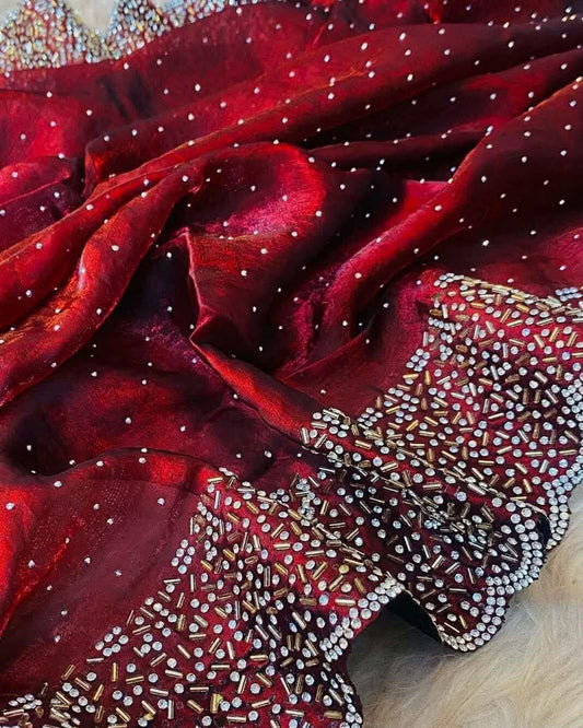 Georgette Sharee with Blouse Piece