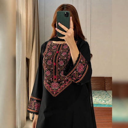 Embroidery Three Piece