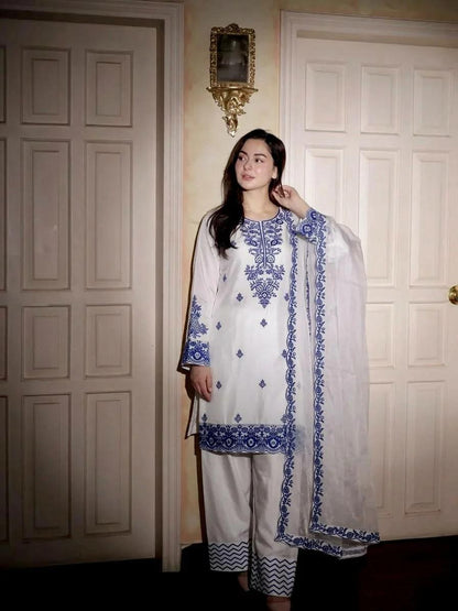 Embroidery Readymade Three Piece